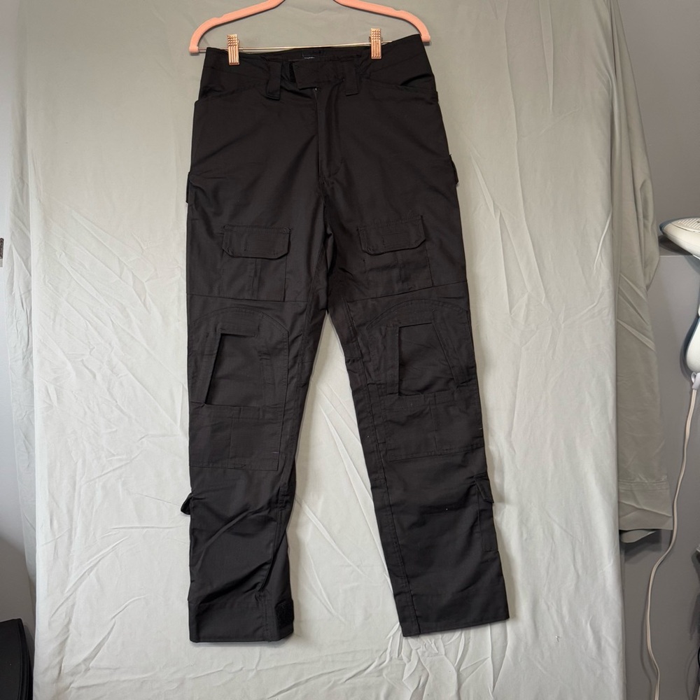Men's Black Cargo Pants - Utility Workwear